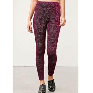 Urban Outfitters Burnout Velvet Legging